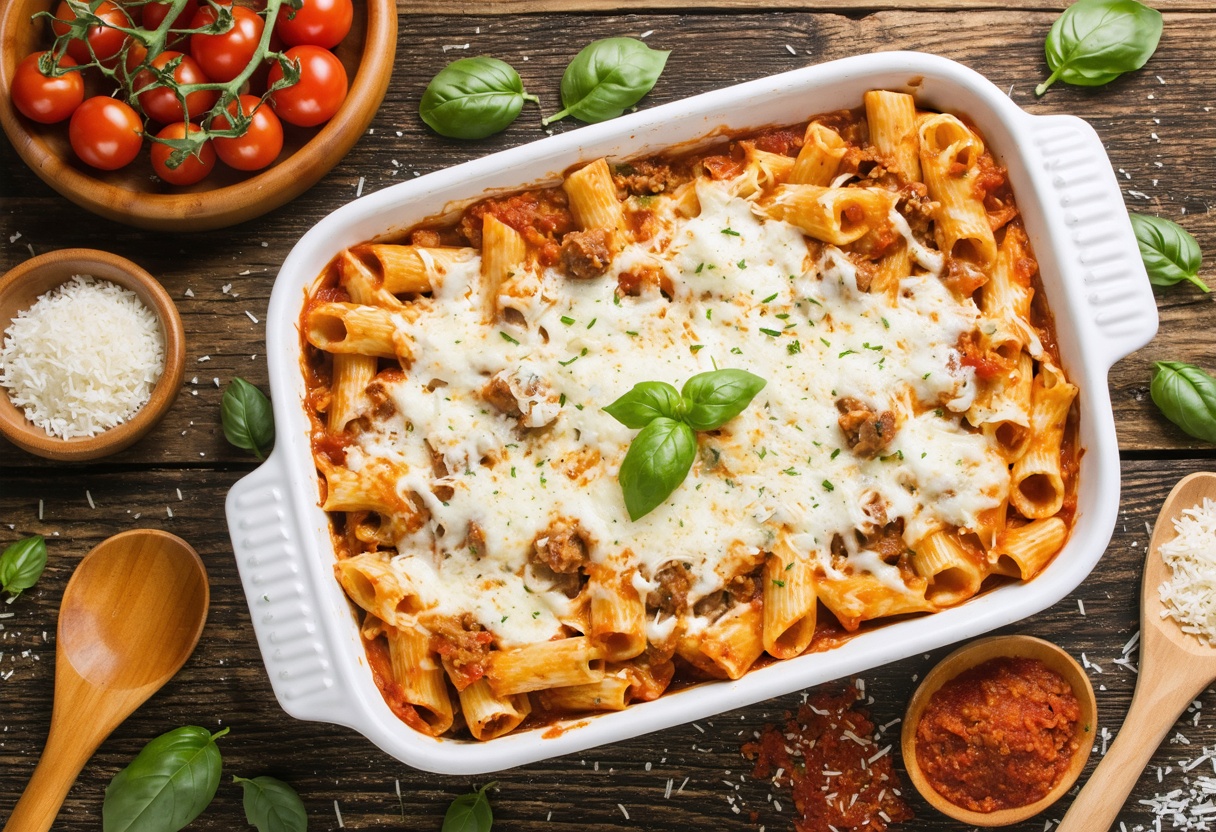 Ultimate Baked Ziti with Italian Sausage