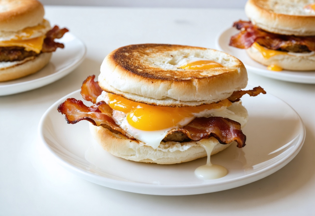 Perfect Breakfast Sandwiches with Whoopie Pan Eggs