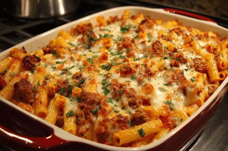 Ultimate Baked Ziti with Italian Sausage