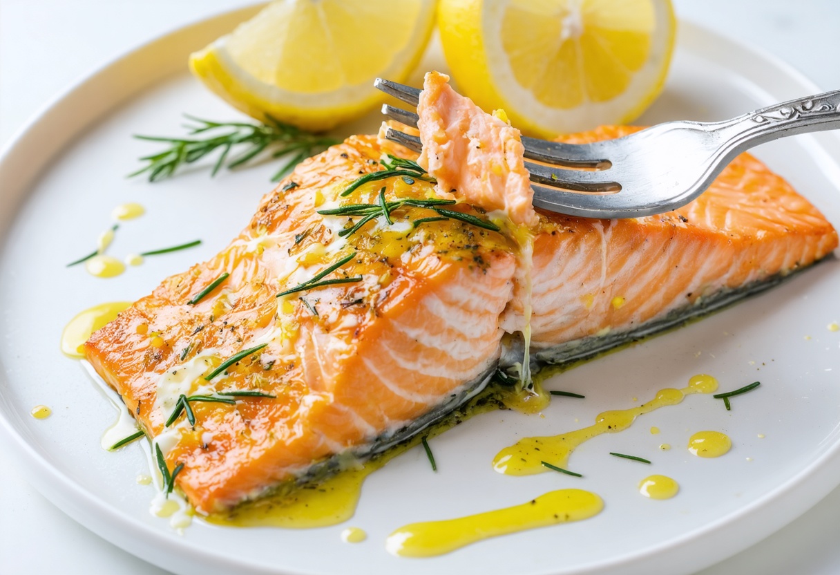 Foolproof Baked Salmon with Lemon Mayo
