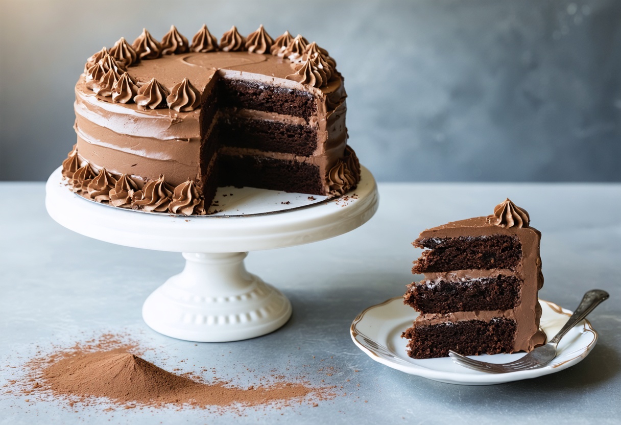 Ultra-Moist Chocolate Cake with Mayo