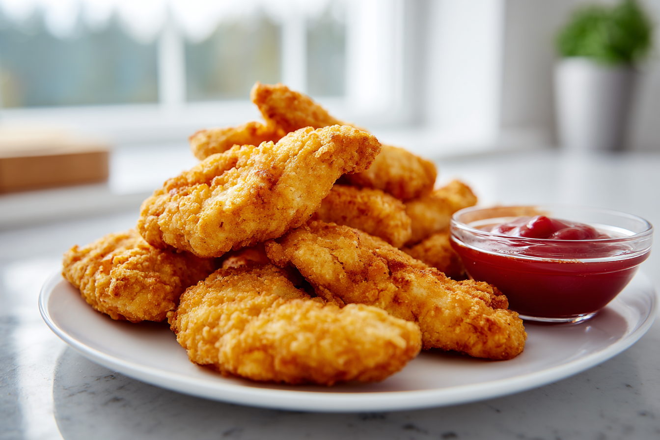 Air Fryer Chicken Tenders with No Breading
