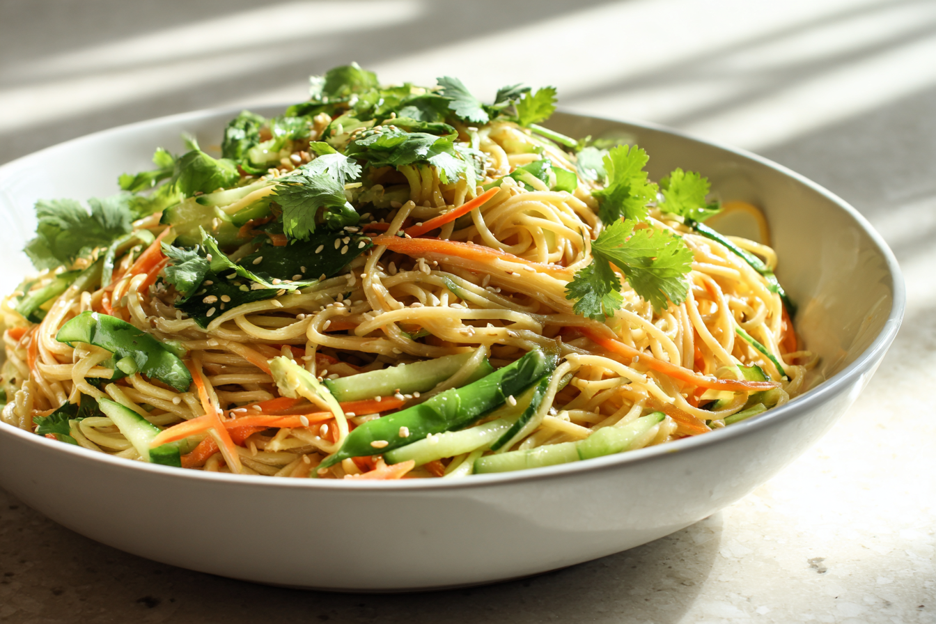 Chilled Sesame Noodle Salad
