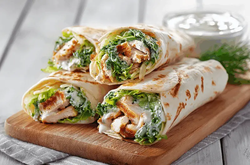 Crispy Chicken Caesar Wrap