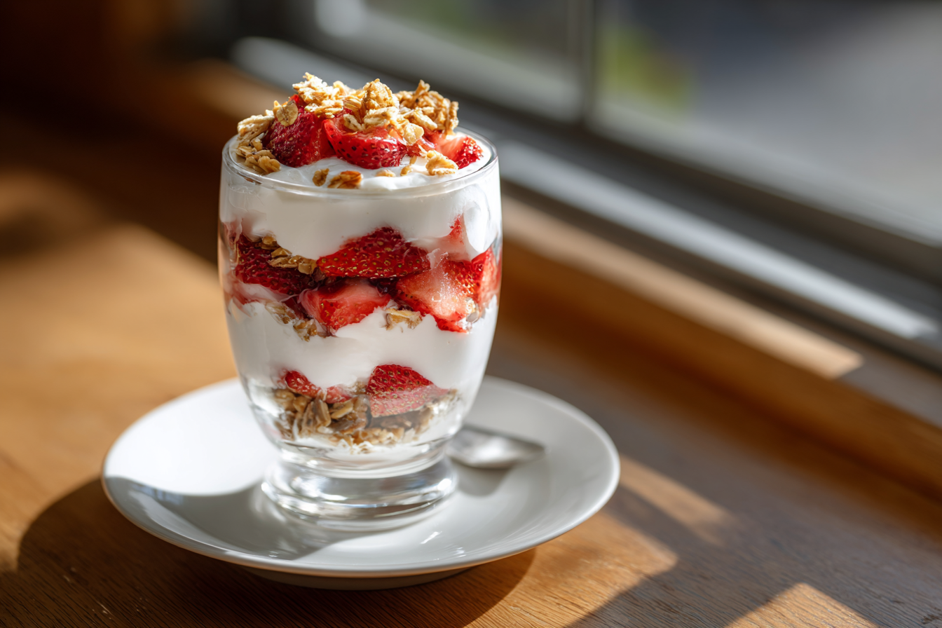 Greek Yogurt Parfaits With Crunchy Homemade Granola