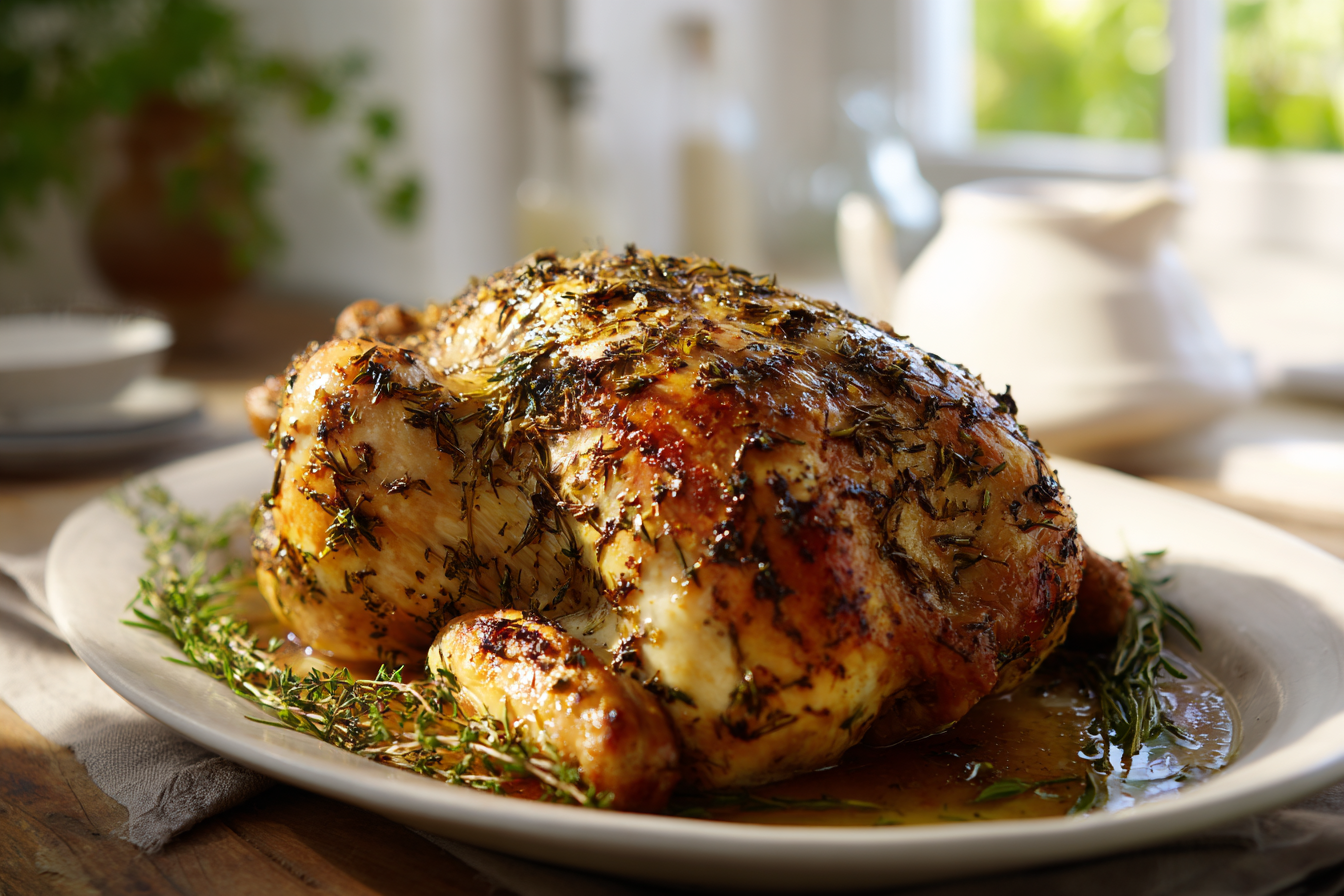 Herb-Crusted Roast Chicken