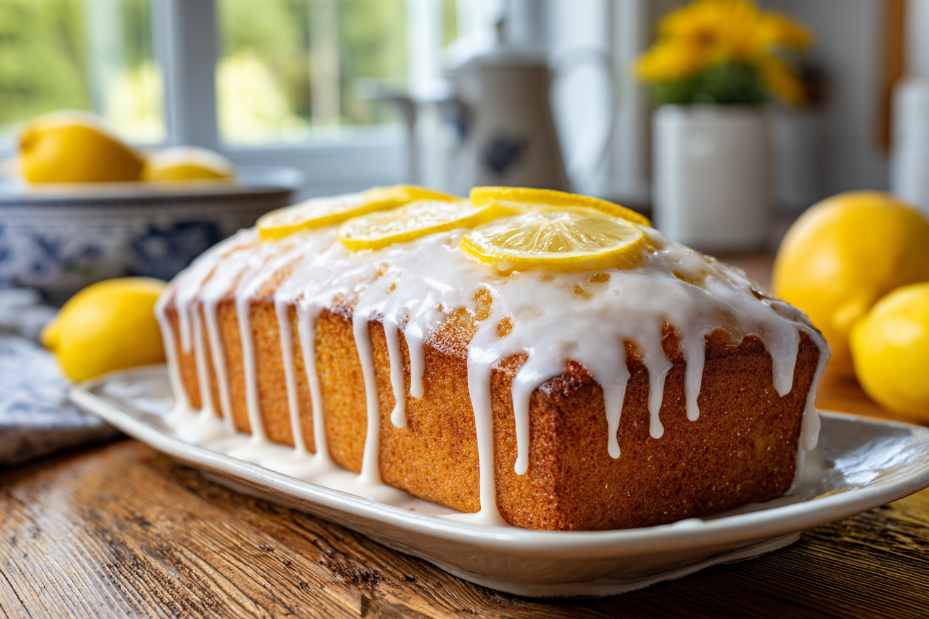 Lemon Drizzle Loaf with Crisp Citrus Glaze