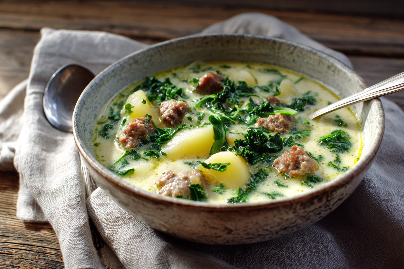 Sausage, Potato, and Kale Soup