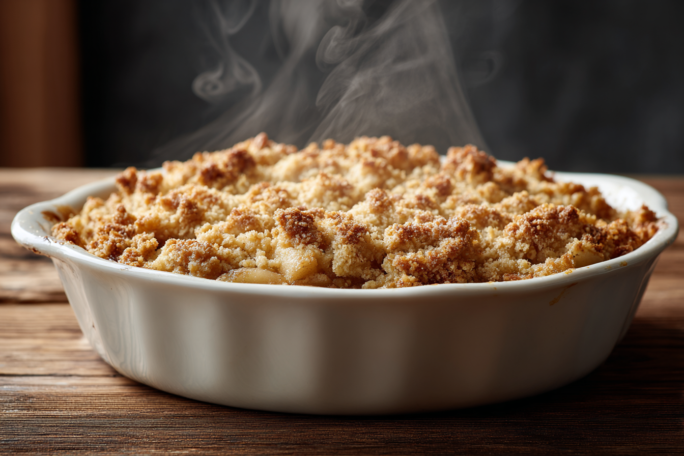 Sweet Apple Crumble with Warm Spices
