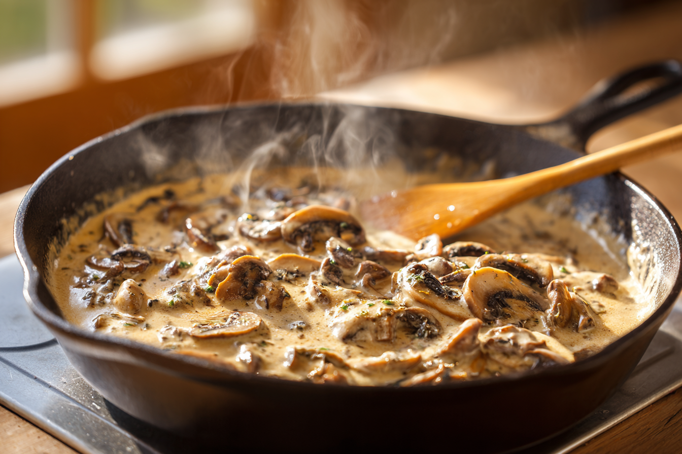 Creamy Mushroom Steak Sauce