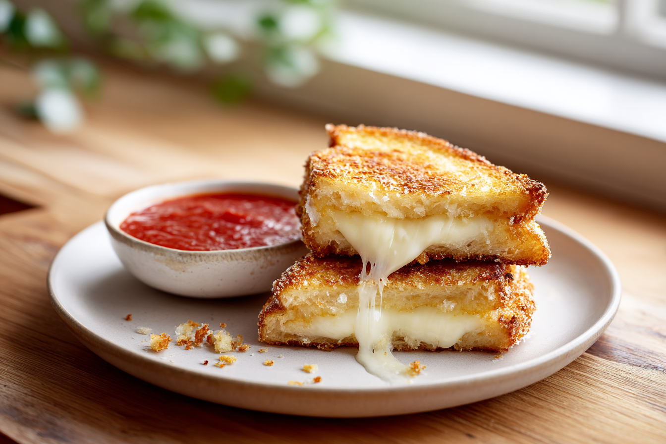 Mozzarella in Carrozza (Italian Fried Grilled Cheese)